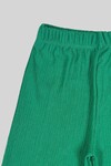 Yeşil Bürümcük Bol Paça Pantolon 2062-5