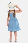 Mavi Şapkalı 2-6 Yaş Elbise 2061-4