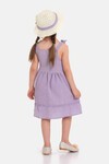 Lila Şapkalı 2-6 Yaş Elbise 2061-6